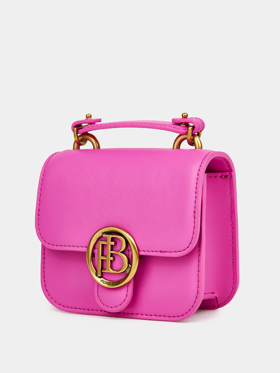 Классическая кожаная сумка Serena цвет фуксия