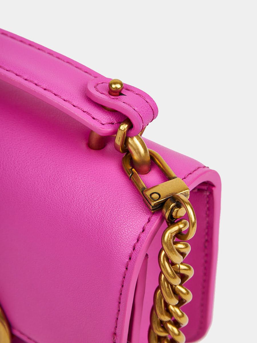 Классическая кожаная сумка Serena цвет фуксия